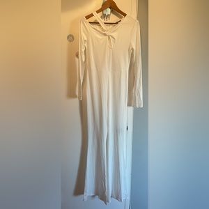 Sexy White Jumpsuit With Long Sleeves By ChicMe. Size M. NWOT
